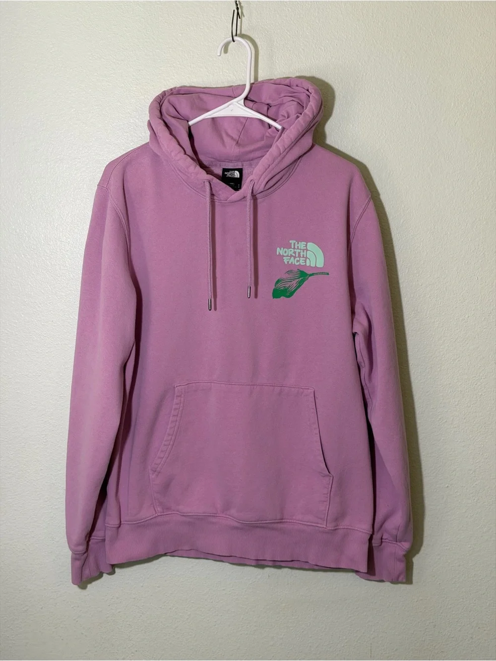 The North Face Nature Is Magic Men’s Sz Medium Pink Green Hoodie Pullover